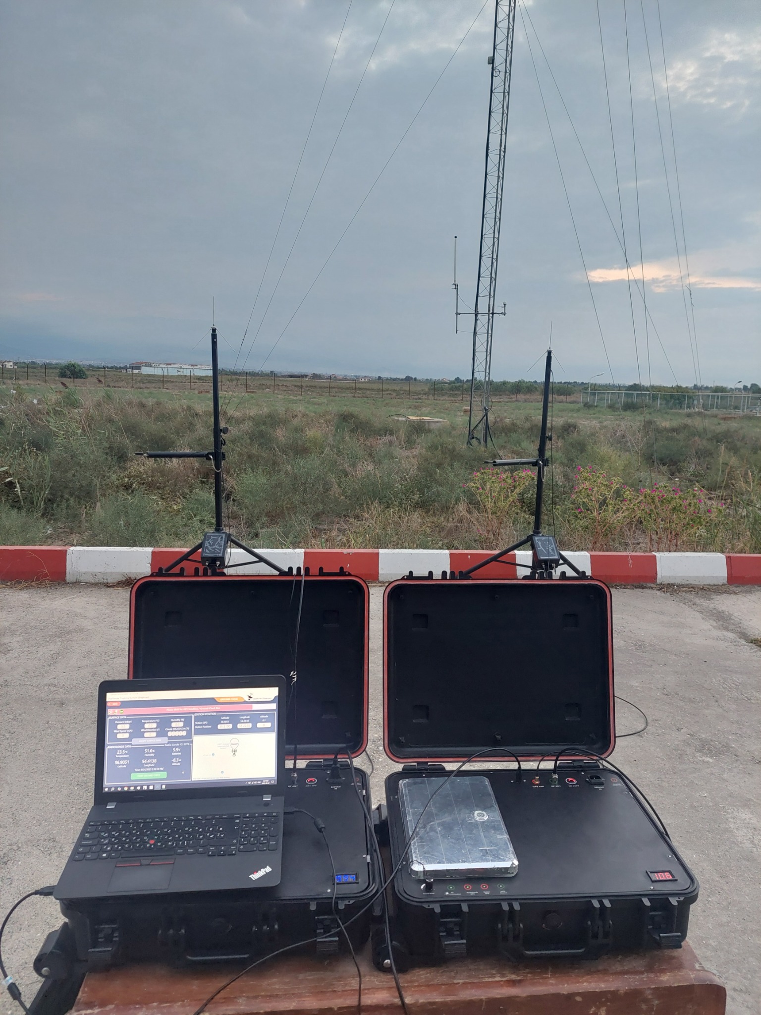 Portable ground station hardware setup